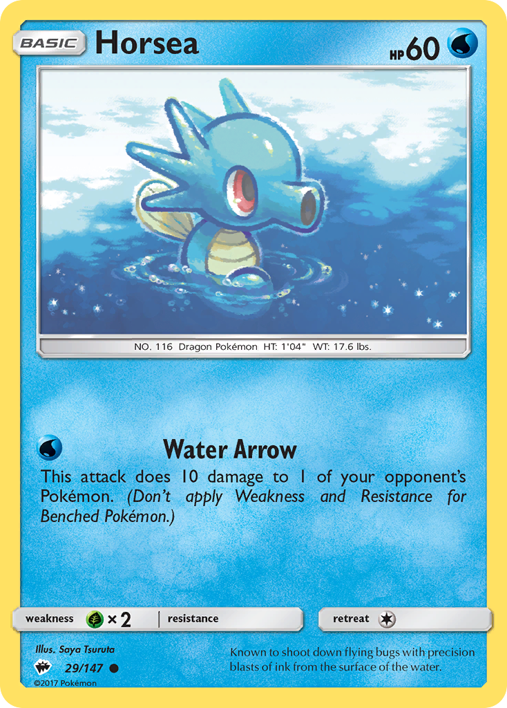 Horsea (29/147) [Sun & Moon: Burning Shadows] | Good Games Cannington