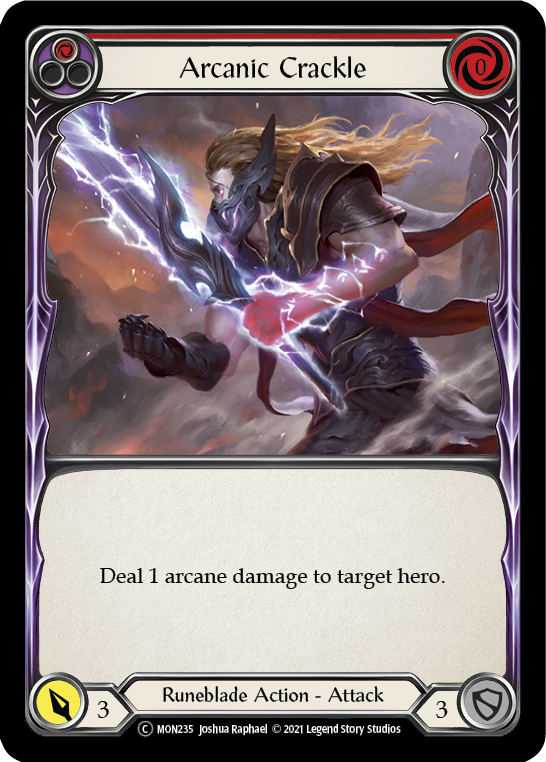 Arcanic Crackle (Red) [U-MON235] Unlimited Normal | Good Games Cannington