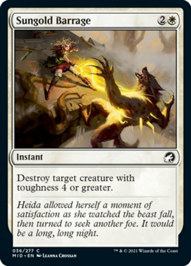 Sungold Barrage [Innistrad: Midnight Hunt] | Good Games Cannington