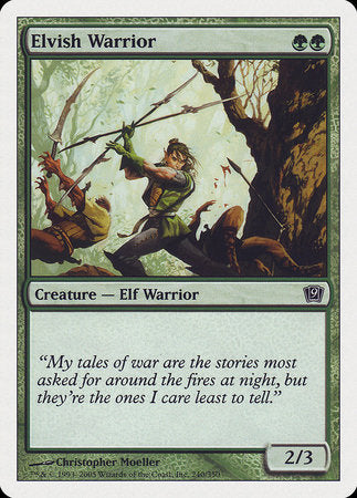 Elvish Warrior [Ninth Edition] | Good Games Cannington