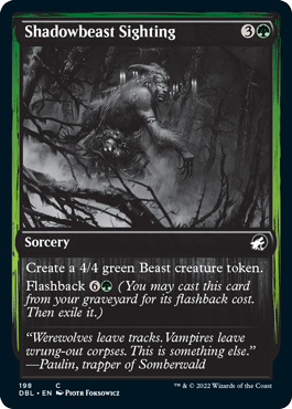 Shadowbeast Sighting [Innistrad: Double Feature] | Good Games Cannington