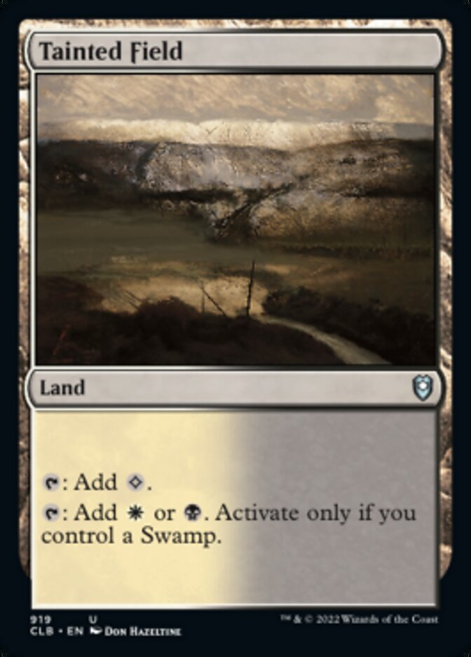 Tainted Field [Commander Legends: Battle for Baldur's Gate] | Good Games Cannington