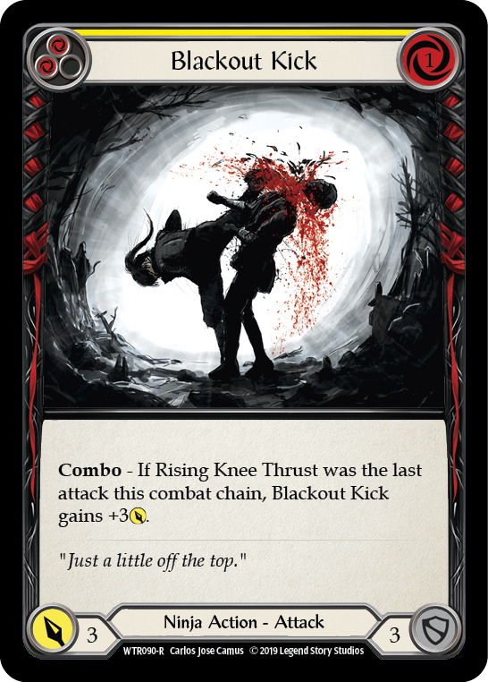Blackout Kick (Yellow) [WTR090-R] Alpha Print Normal | Good Games Cannington