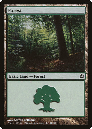 Forest (316) [Commander 2011] | Good Games Cannington