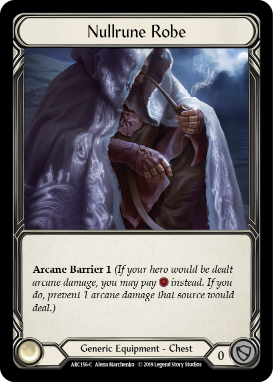 Nullrune Robe [ARC156-C] 1st Edition Cold Foil | Good Games Cannington
