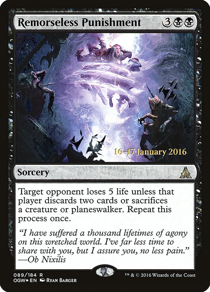 Remorseless Punishment [Oath of the Gatewatch Prerelease Promos] | Good Games Cannington