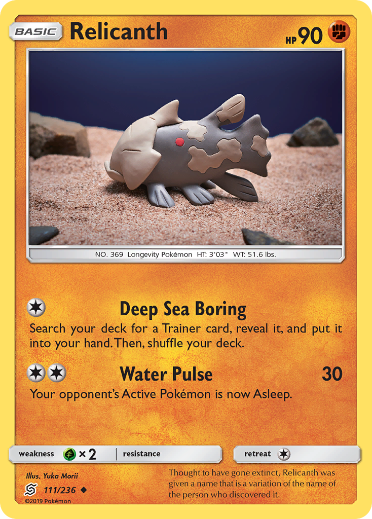 Relicanth (111/236) [Sun & Moon: Unified Minds] | Good Games Cannington