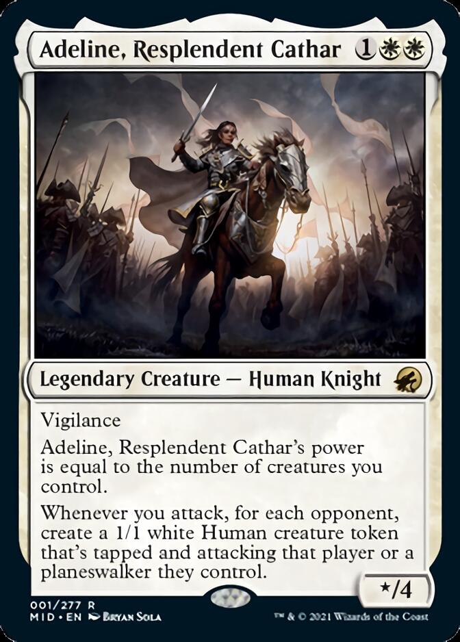 Adeline, Resplendent Cathar [Innistrad: Midnight Hunt] | Good Games Cannington
