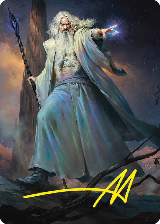 Saruman of Many Colors Art Card (Gold-Stamped Signature) [The Lord of the Rings: Tales of Middle-earth Art Series] | Good Games Cannington