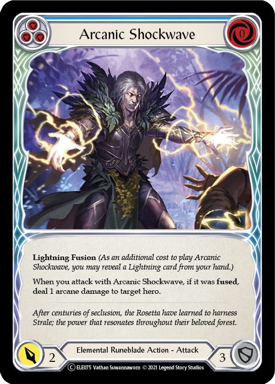 Arcanic Shockwave (Blue) [U-ELE075] Unlimited Normal | Good Games Cannington