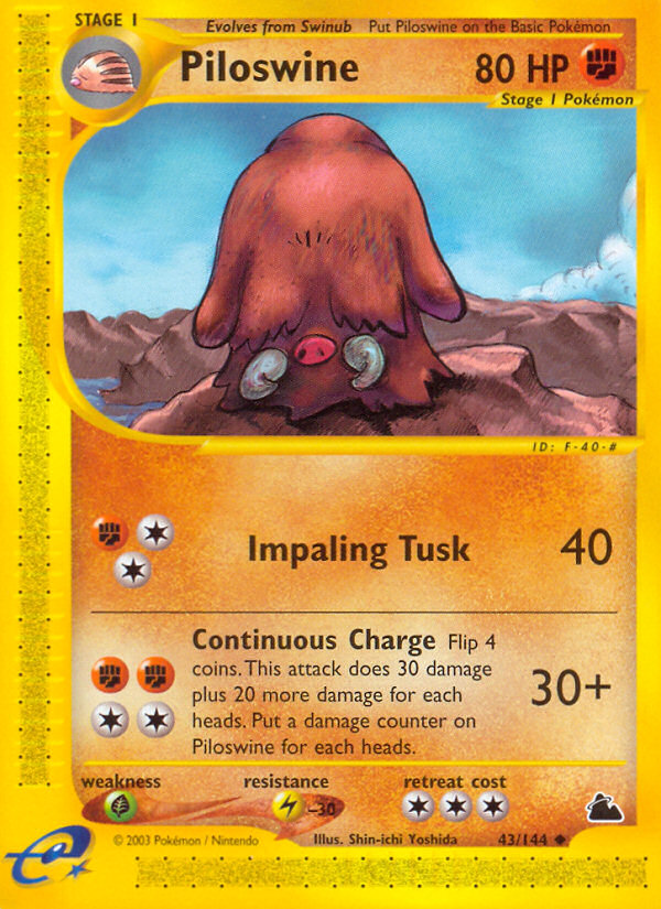 Piloswine (43/144) [Skyridge] | Good Games Cannington