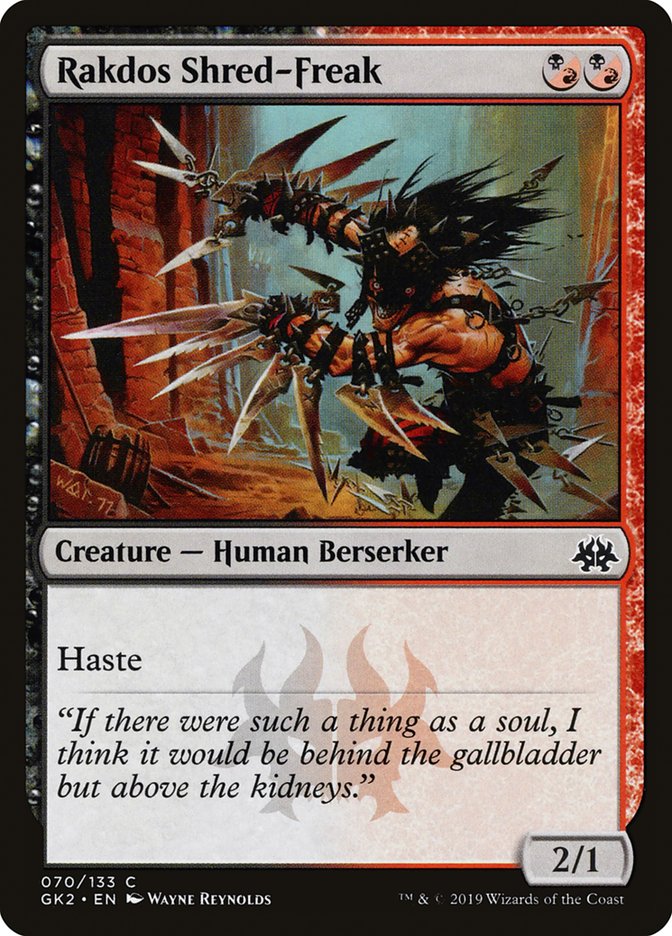 Rakdos Shred-Freak [Ravnica Allegiance Guild Kit] | Good Games Cannington