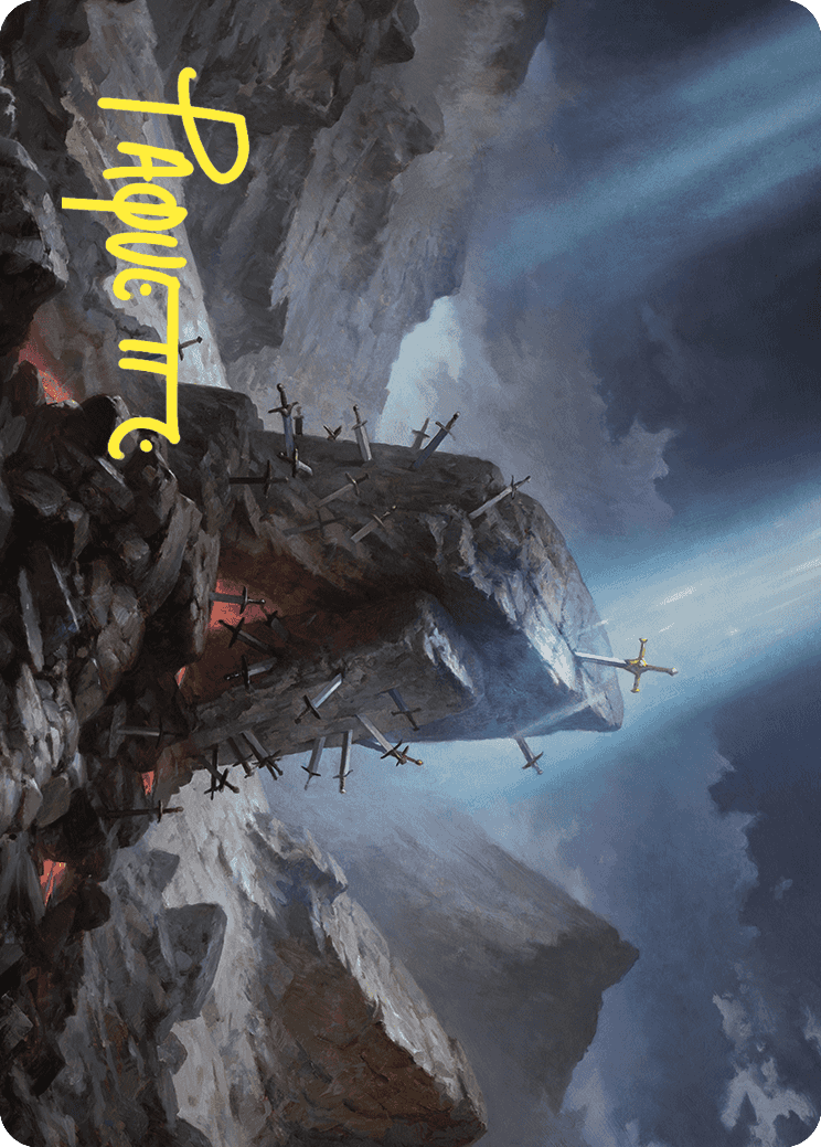 The Irencrag Art Card (Gold-Stamped Signature) [Wilds of Eldraine Art Series] | Good Games Cannington