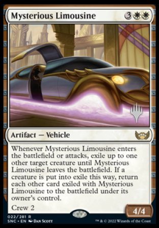 Mysterious Limousine (Promo Pack) [Streets of New Capenna Promos] | Good Games Cannington