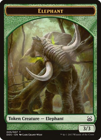Elephant Token [Duel Decks: Mind vs. Might Tokens] | Good Games Cannington