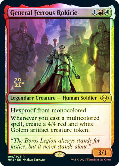 General Ferrous Rokiric [Modern Horizons 2 Prerelease Promos] | Good Games Cannington