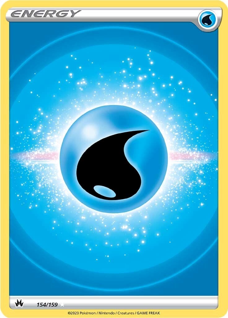 Water Energy (154/159) (Texture Full Art) [Sword & Shield: Crown Zenith] | Good Games Cannington