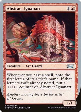 Abstract Iguanart [Unsanctioned] | Good Games Cannington
