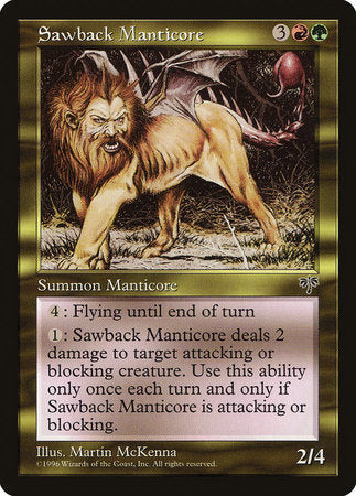 Sawback Manticore [Mirage] | Good Games Cannington