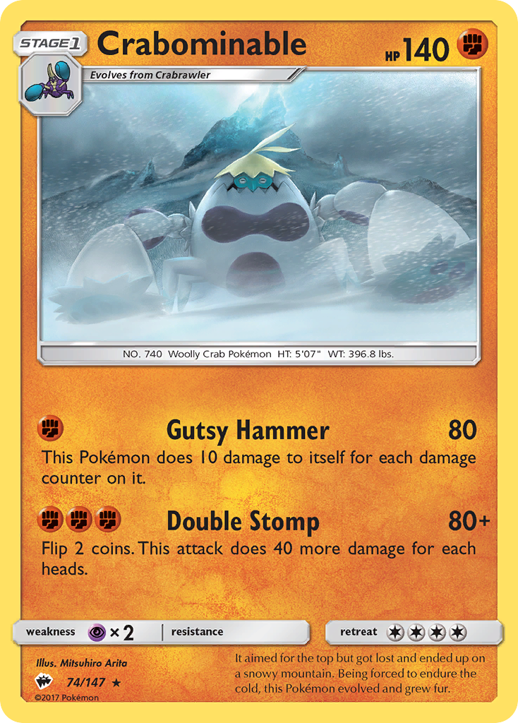 Crabominable (74/147) [Sun & Moon: Burning Shadows] | Good Games Cannington