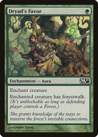 Dryad's Favor [Magic 2011] | Good Games Cannington