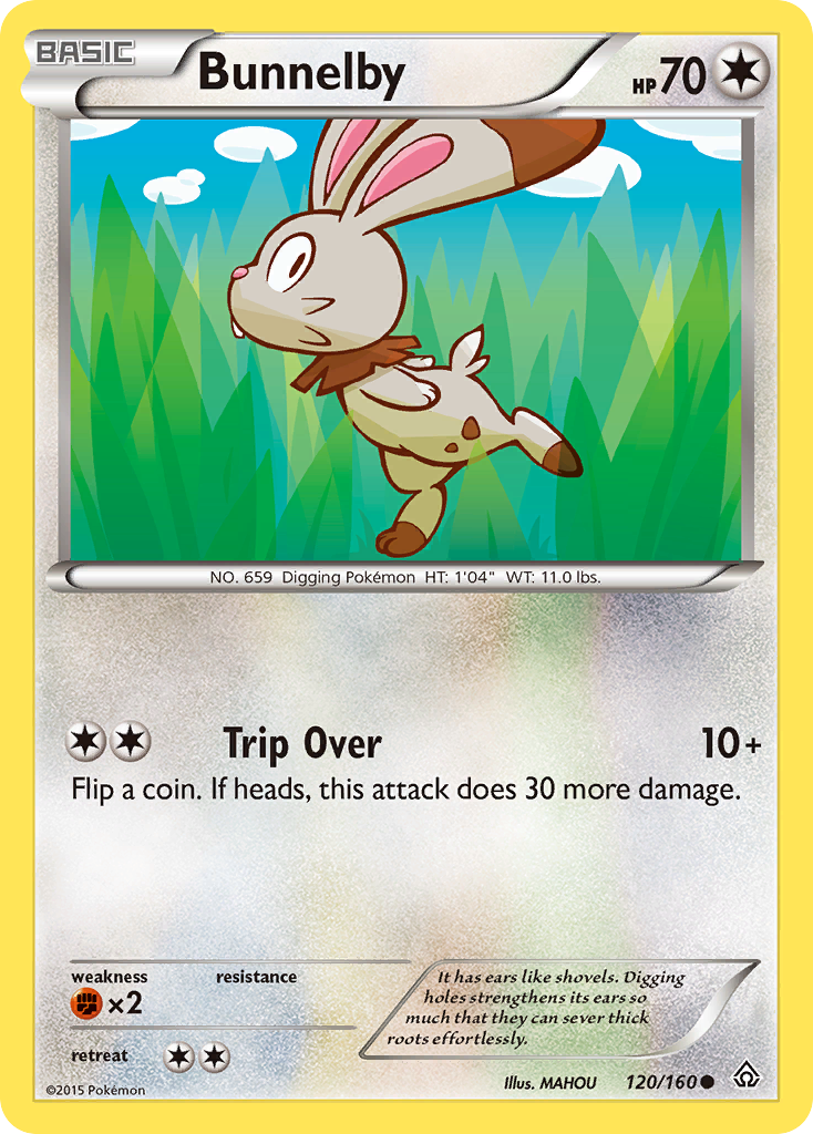 Bunnelby (120/160) [XY: Primal Clash] | Good Games Cannington