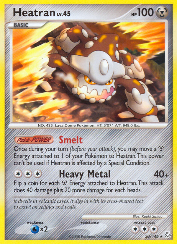 Heatran (30/146) [Diamond & Pearl: Legends Awakened] | Good Games Cannington
