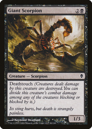 Giant Scorpion [Zendikar] | Good Games Cannington