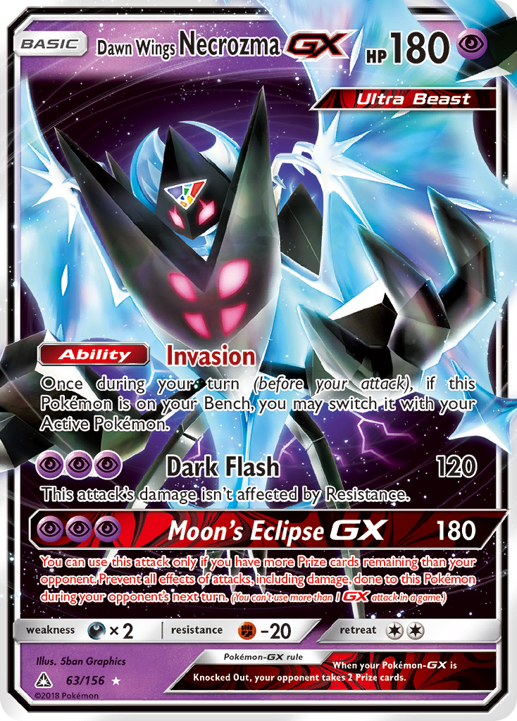 Dawn Wings Necrozma GX (63/156) [Sun & Moon: Ultra Prism] | Good Games Cannington