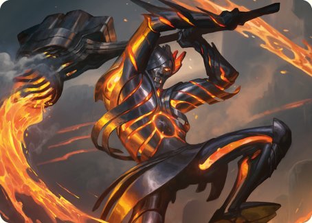 Forgehammer Centurion Art Card [Phyrexia: All Will Be One Art Series] | Good Games Cannington