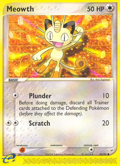 Meowth (42/95) [EX: Team Magma vs Team Aqua] | Good Games Cannington