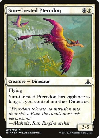 Sun-Crested Pterodon [Rivals of Ixalan] | Good Games Cannington