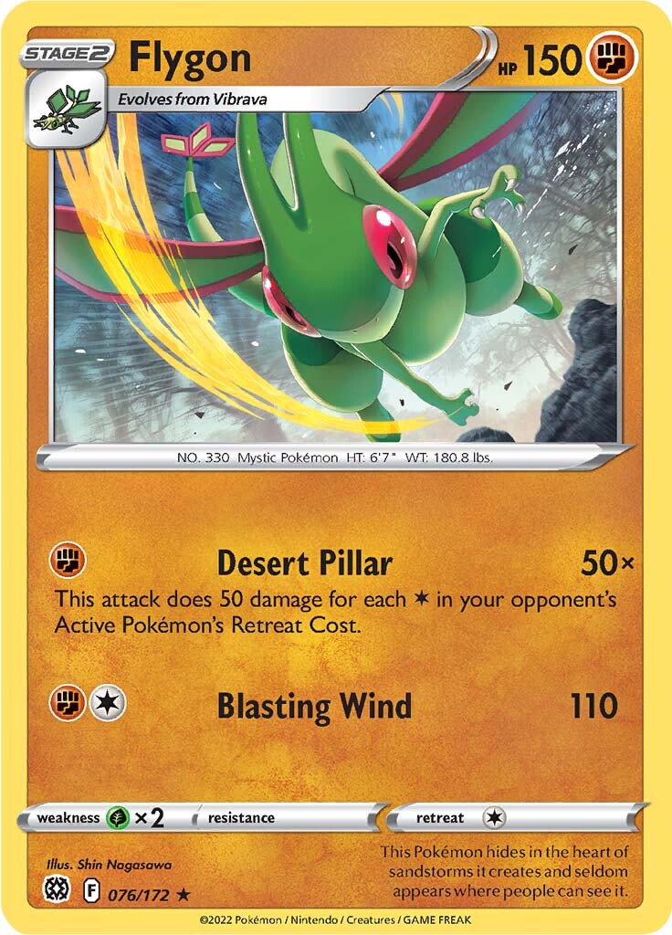 Flygon (076/172) [Sword & Shield: Brilliant Stars] | Good Games Cannington
