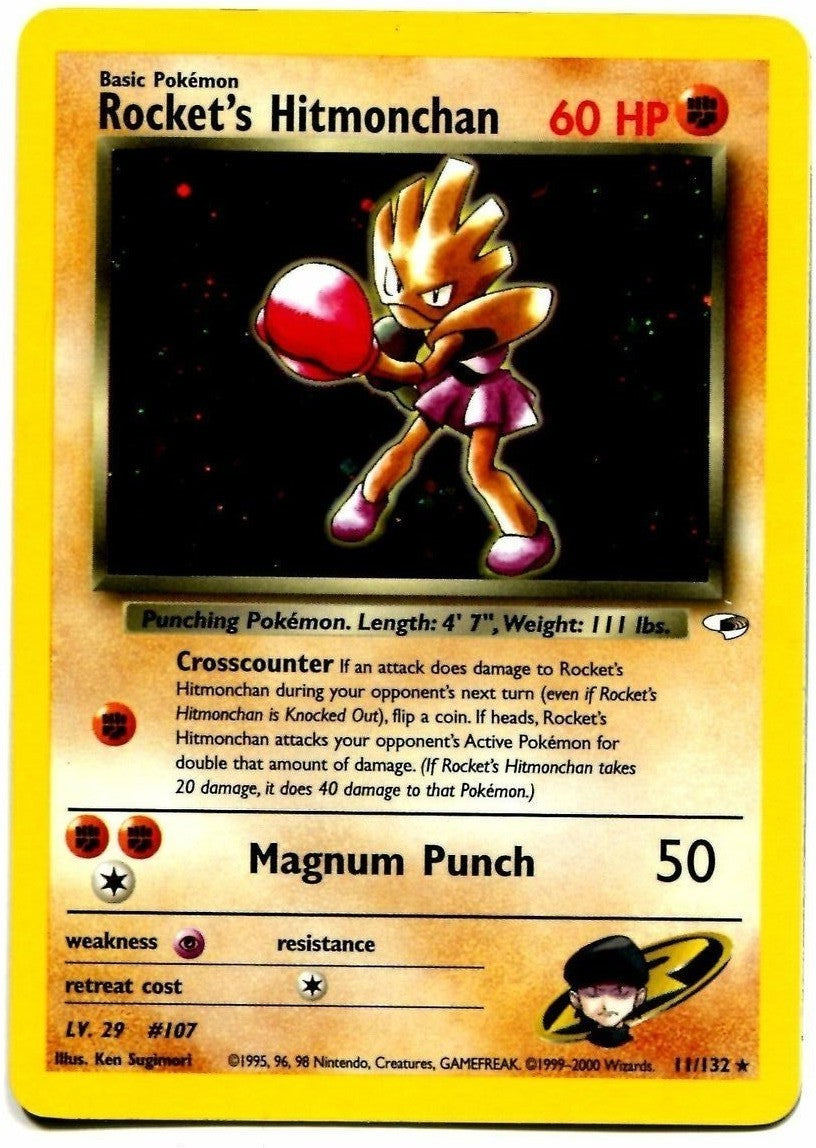 Rocket's Hitmonchan (11/132) [Gym Heroes Unlimited] | Good Games Cannington