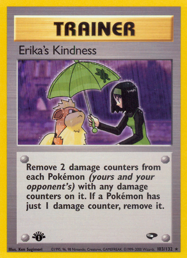 Erika's Kindness (103/132) [Gym Challenge 1st Edition] | Good Games Cannington