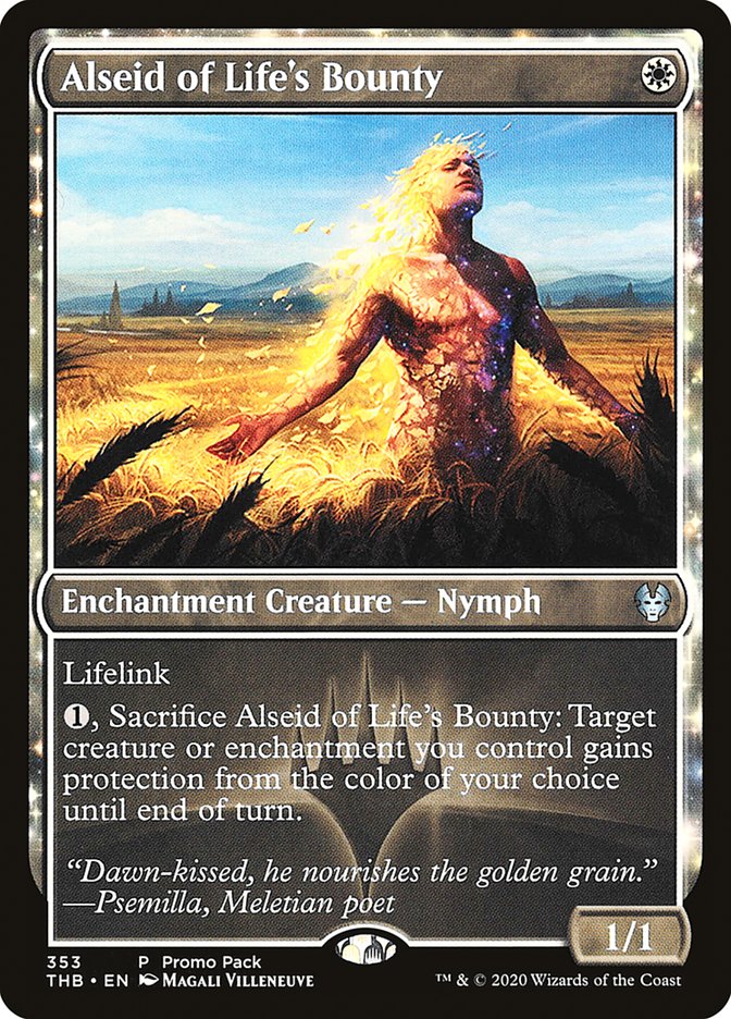Alseid of Life's Bounty (Promo Pack) [Theros Beyond Death Promos] | Good Games Cannington