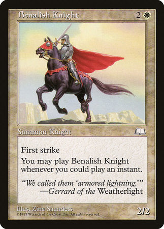 Benalish Knight [Weatherlight] | Good Games Cannington
