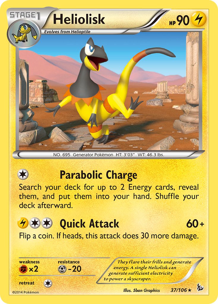 Heliolisk (37/106) (Theme Deck Exclusive) [XY: Flashfire] | Good Games Cannington