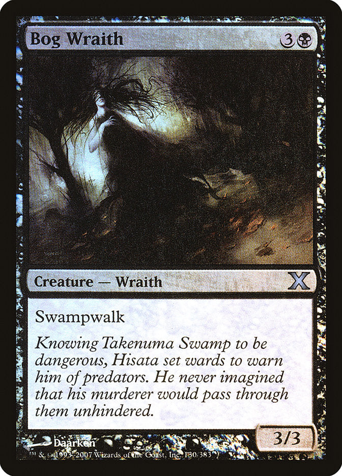 Bog Wraith (Premium Foil) [Tenth Edition] | Good Games Cannington