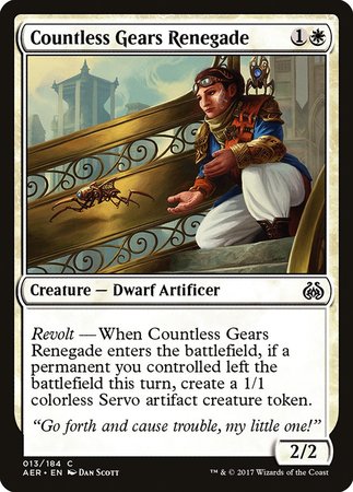 Countless Gears Renegade [Aether Revolt] | Good Games Cannington