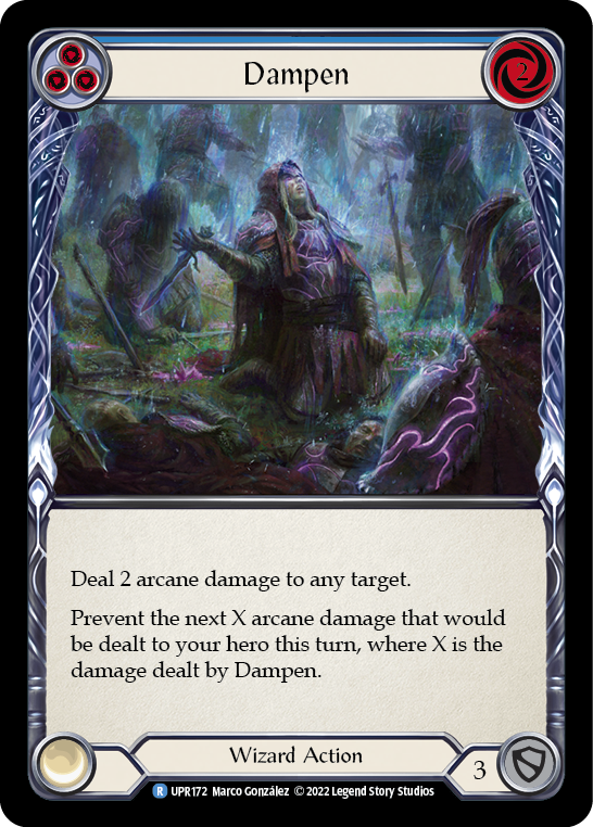 Dampen (Blue) [UPR172] (Uprising)  Rainbow Foil | Good Games Cannington