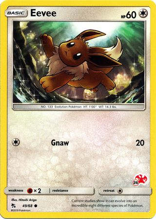 Eevee (49/68) (Charizard Stamp #26) [Battle Academy 2020] | Good Games Cannington