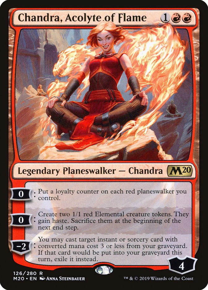 Chandra, Acolyte of Flame [Core Set 2020] | Good Games Cannington