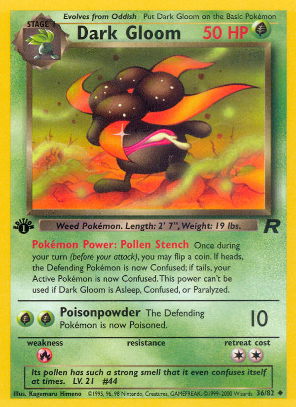 Dark Gloom (36/82) [Team Rocket 1st Edition] | Good Games Cannington