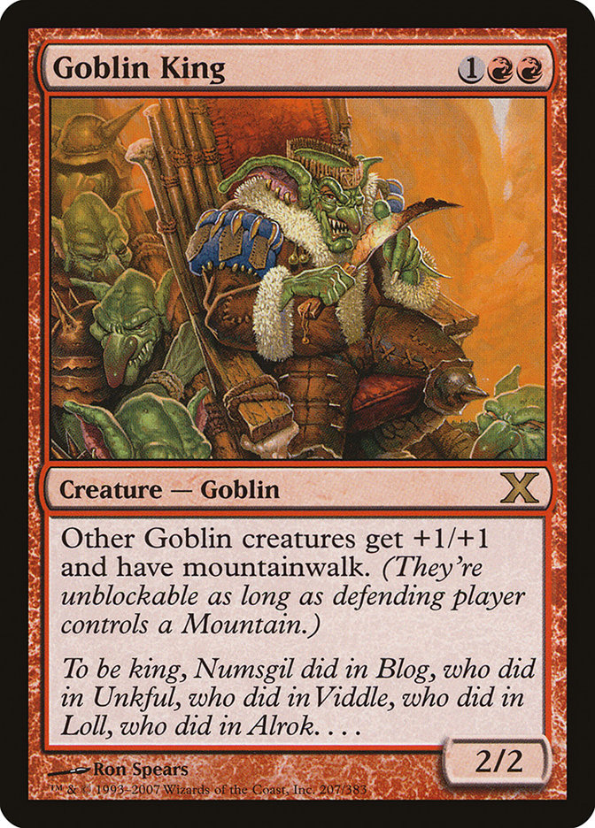 Goblin King [Tenth Edition] | Good Games Cannington