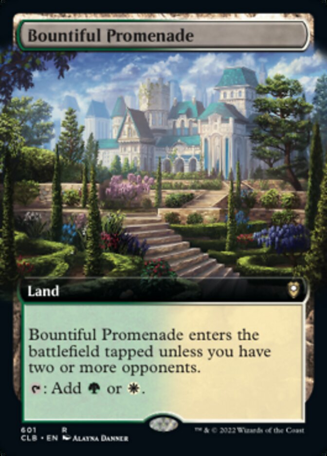 Bountiful Promenade (Extended Art) [Commander Legends: Battle for Baldur's Gate] | Good Games Cannington