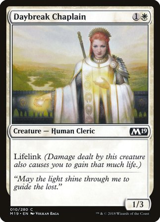 Daybreak Chaplain [Core Set 2019] | Good Games Cannington