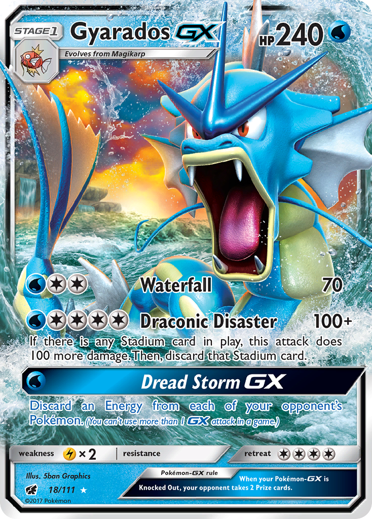 Gyarados GX (18/111) [Sun & Moon: Crimson Invasion] | Good Games Cannington