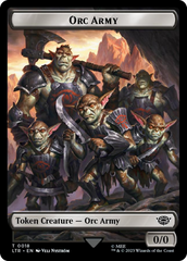 Orc Army (0018) // Food (0022) Double-Sided Token (Surge Foil) [The Lord of the Rings: Tales of Middle-Earth Tokens] | Good Games Cannington