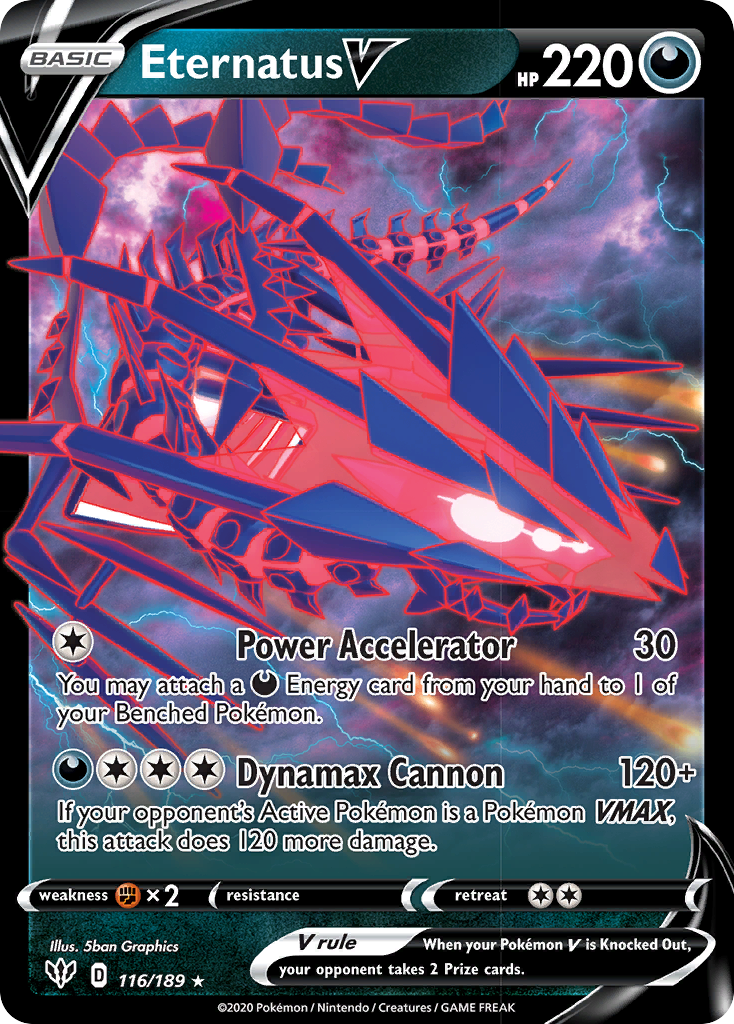 Eternatus V (116/189) [Sword & Shield: Darkness Ablaze] | Good Games Cannington
